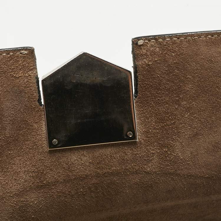 Pre Owned Jimmy Choo Black Leather Lockett City Shoulder Bag