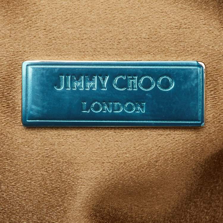 Pre Owned Jimmy Choo Metallic Rose Gold Sequins Mini Callie Bag