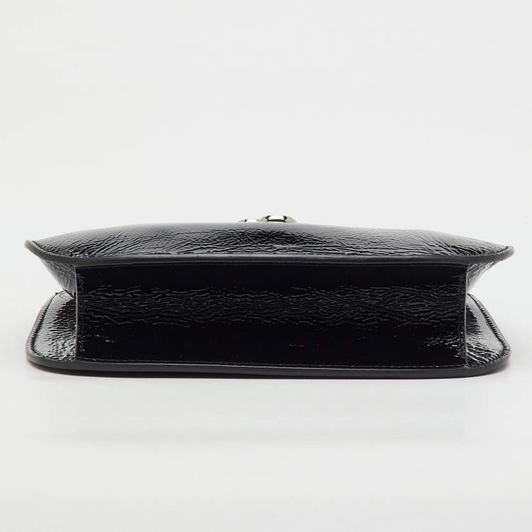 Pre Owned Jimmy Choo Black Patent Leather Varenne Hobo