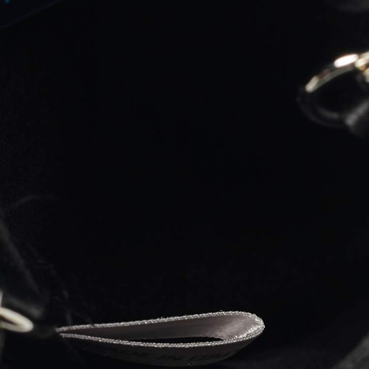 Pre Owned Jimmy Choo Black Suede Crystal Embellished Phone Pouch with Chain