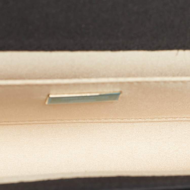 Pre Owned Jimmy Choo Black Acrylic Sweetie Chain Clutch