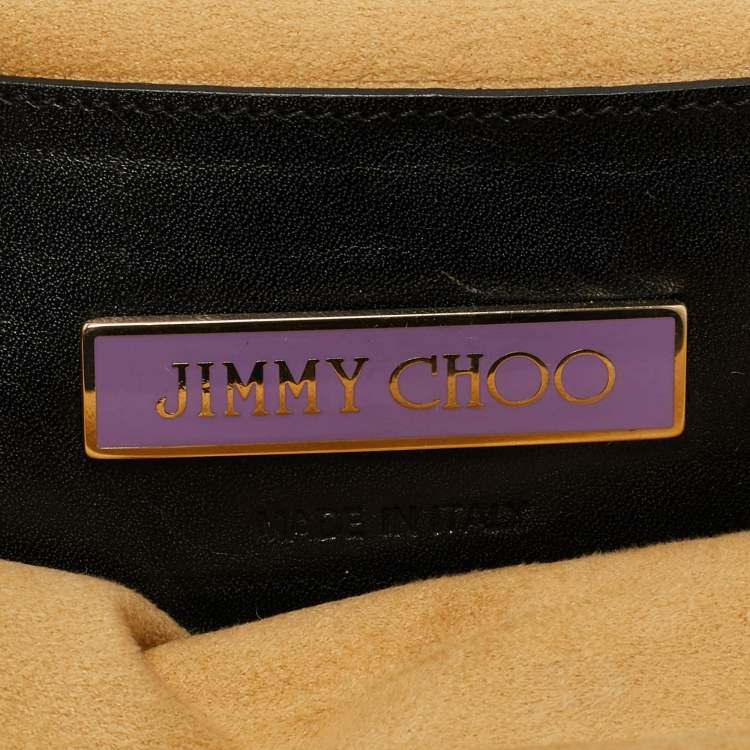 Pre Owned Jimmy Choo Brown Leopard Print Calf Hair Frame Pouch