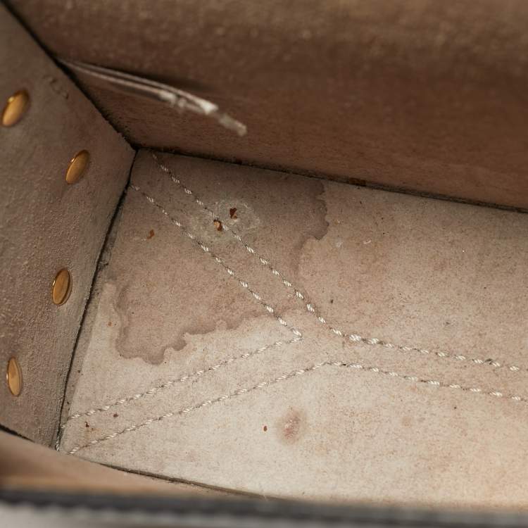 Pre Owned Jimmy Choo Blue Leather Lockett City Shoulder Bag