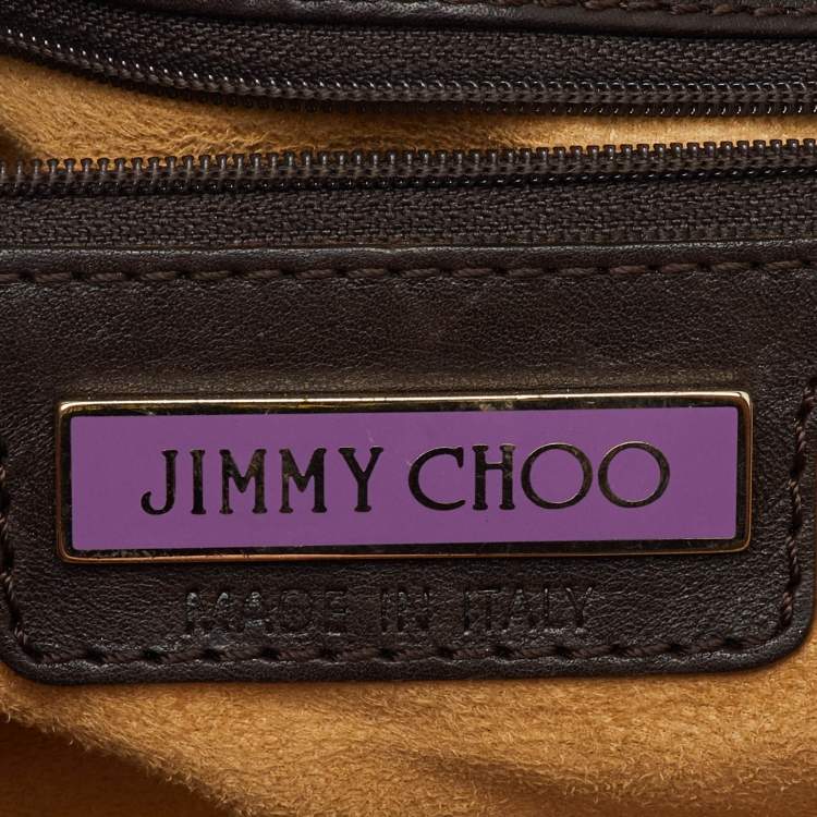 Pre Owned Jimmy Choo Metallic Multicolor Python and Leather Flap Chain Shoulder Bag