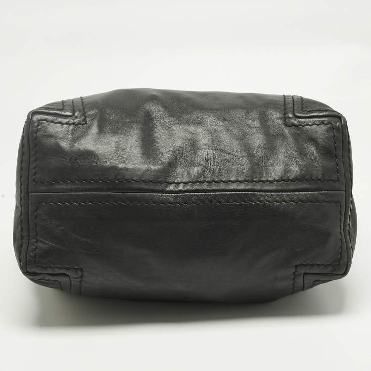 Pre Owned Jimmy Choo Black Leather Saba Hobo