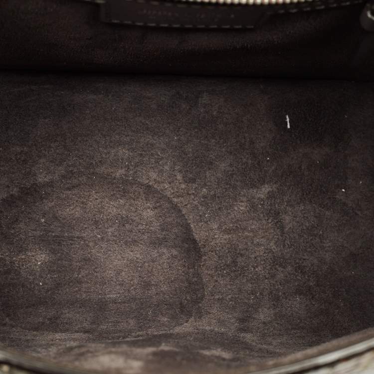 Pre Owned Jimmy Choo Madeline Multicolor Python Top Handle Bag