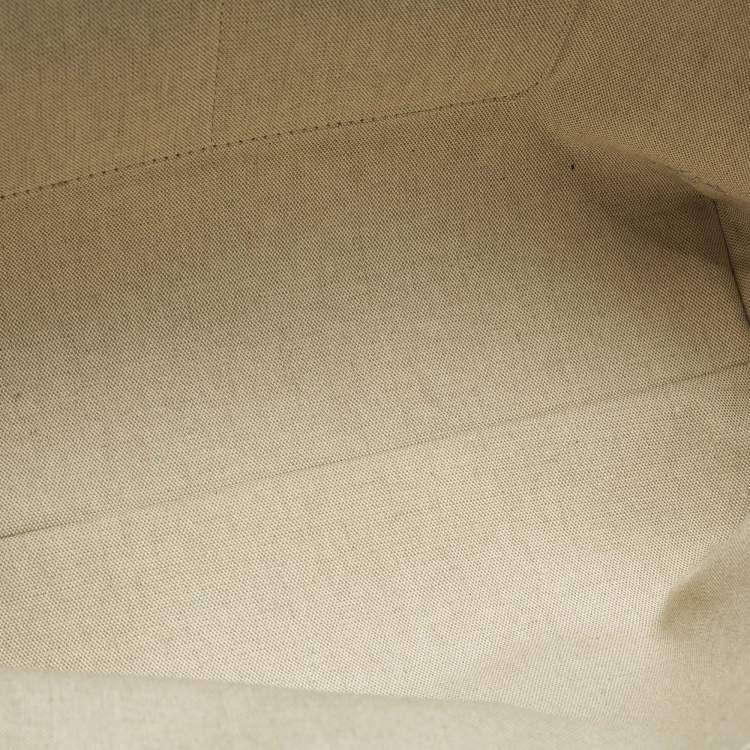 Pre Owned Jimmy Choo Logo Blue Denim and Leather Shopper Tote