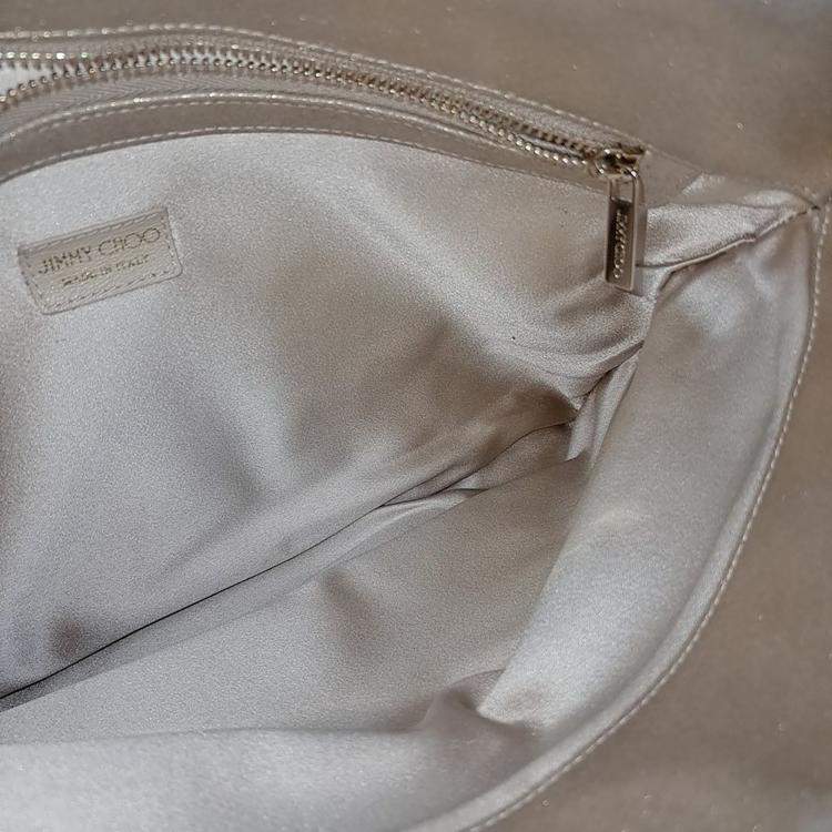 Pre Owned Jimmy Choo Gold Leather clutch