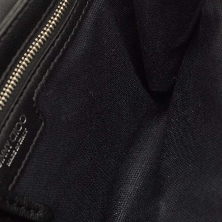 مملوكة مسبقًا Jimmy Choo Star Studded Helia Black Leather Shoulder Bag