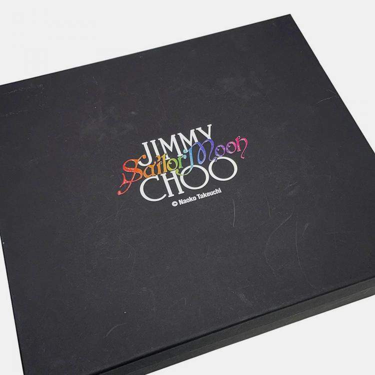 Pre Owned Jimmy Choo Sailor Moon Collaboration Avenue Phone Holder White Leather