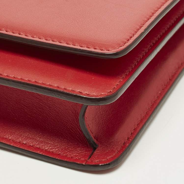 Pre Owned Jimmy Choo Palace Red Leather Clutch Bag