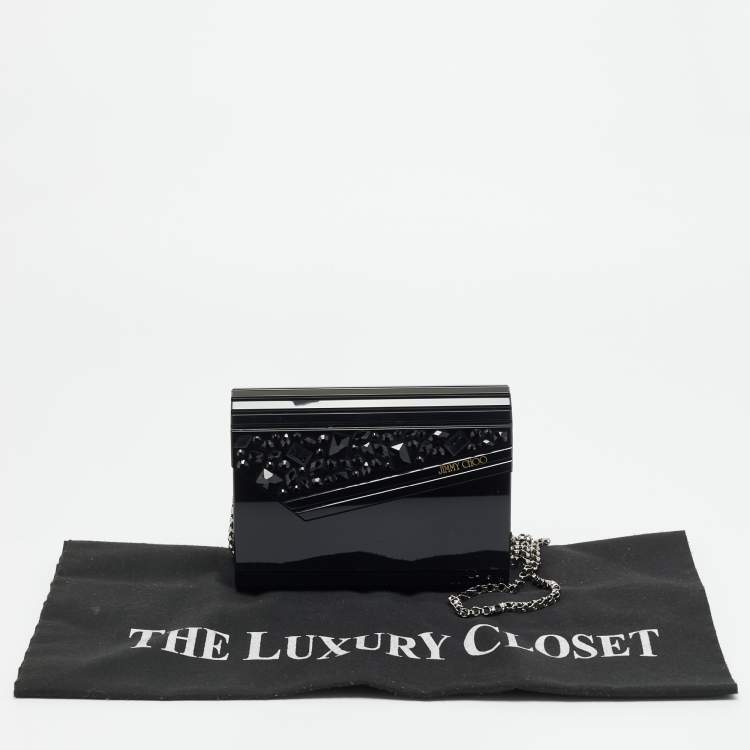 مملوكة مسبقًا حقيبة كلتش جيمي تشو كاندي أكريليك زرقاء