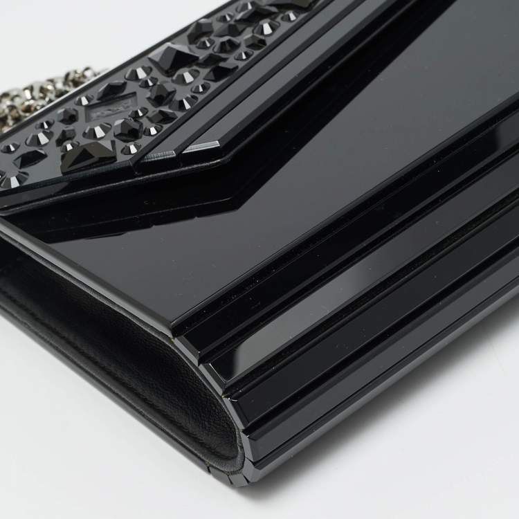 مملوكة مسبقًا حقيبة كلتش جيمي تشو كاندي أكريليك زرقاء