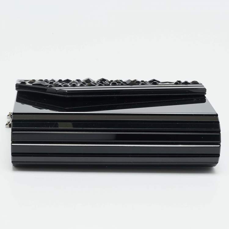 مملوكة مسبقًا حقيبة كلتش جيمي تشو كاندي أكريليك زرقاء