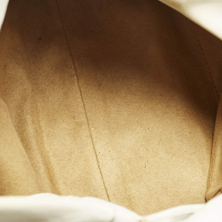 Pre Owned Jimmy Choo Saba White Leather Hobo