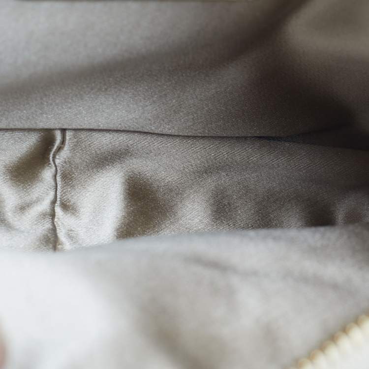 Pre Owned Jimmy Choo Crystal Embellished Gold Python Chain Flap Clutch