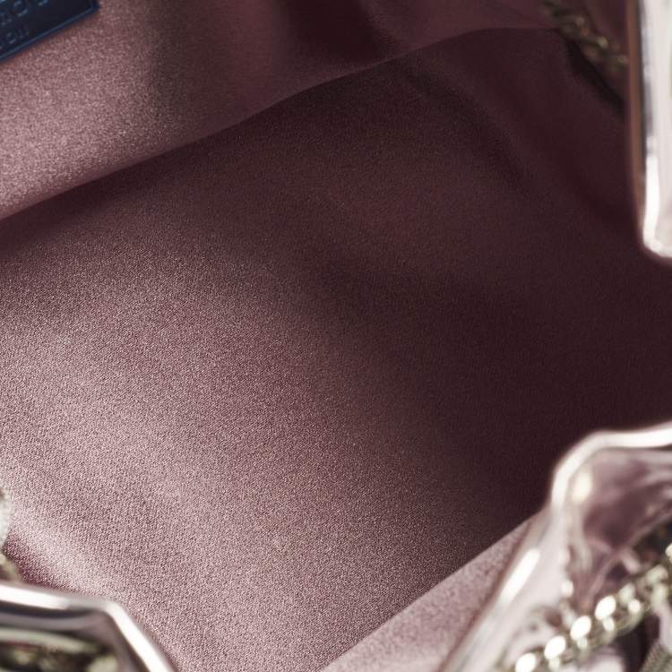 Pre Owned Jimmy Choo BonBon Pink Mirror Leather Bucket Bag