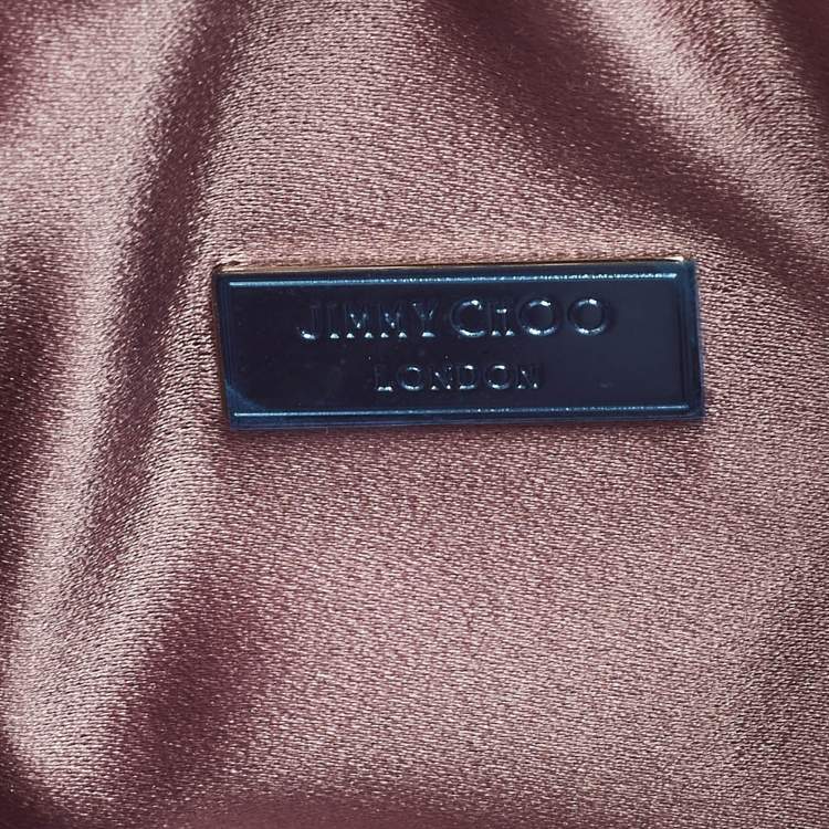 Pre Owned Jimmy Choo BonBon Pink Mirror Leather Bucket Bag