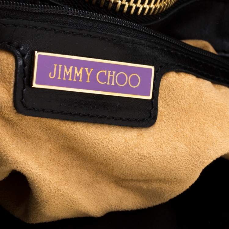Pre Owned Jimmy Choo Brown Leopard Calfhair and Leather Tote 