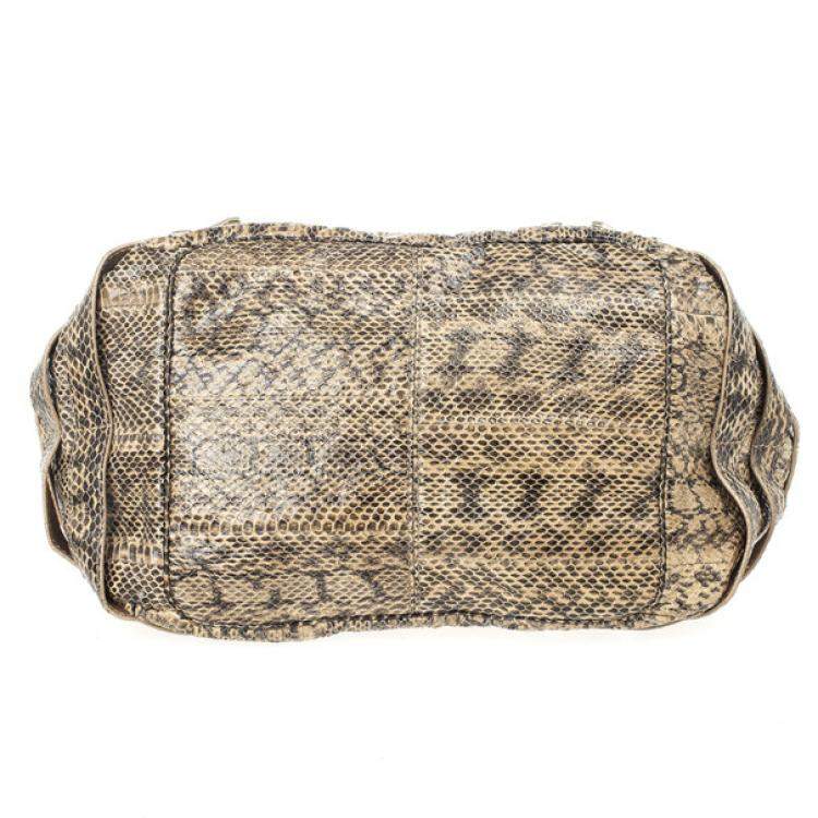 Pre Owned Jimmy Choo Bree Snakeskin Tote