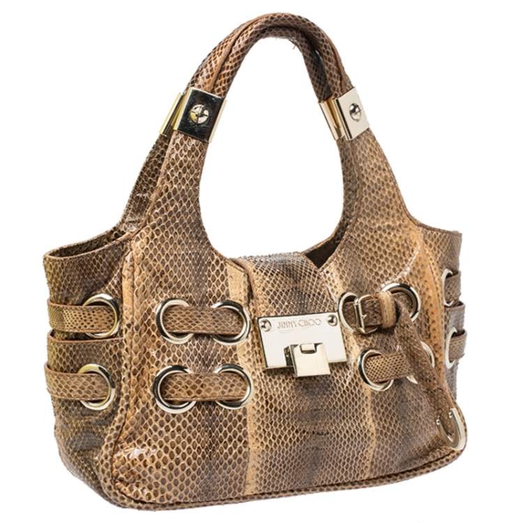 Pre Owned Jimmy Choo Python Ramona Shoulder Bag
