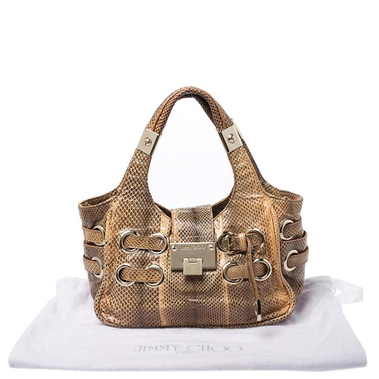 Pre Owned Jimmy Choo Python Ramona Shoulder Bag