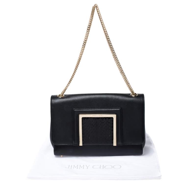 snakeskin black bag