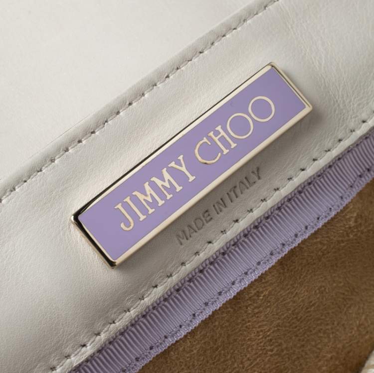 Pre Owned Jimmy Choo Cream Leather Rosa Tassel Satchel