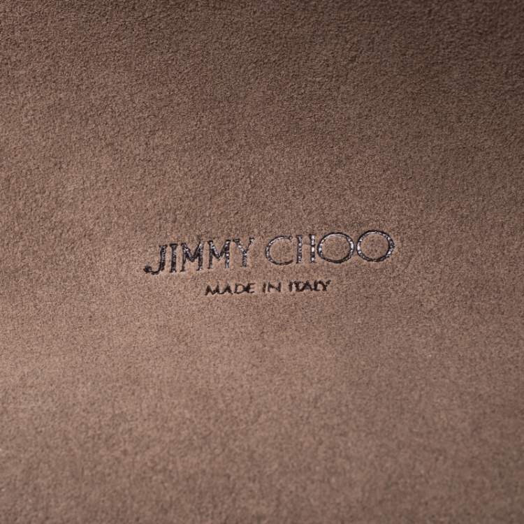 Pre Owned Jimmy Choo Black Leather Lockett City Shoulder Bag