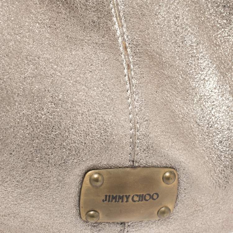 Pre Owned Jimmy Choo Metallic Leather Carina Clutch