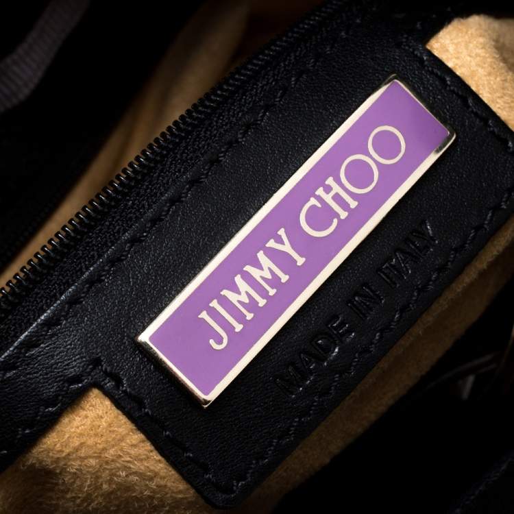 Pre Owned Jimmy Choo Black Patent Leather Riki Tote