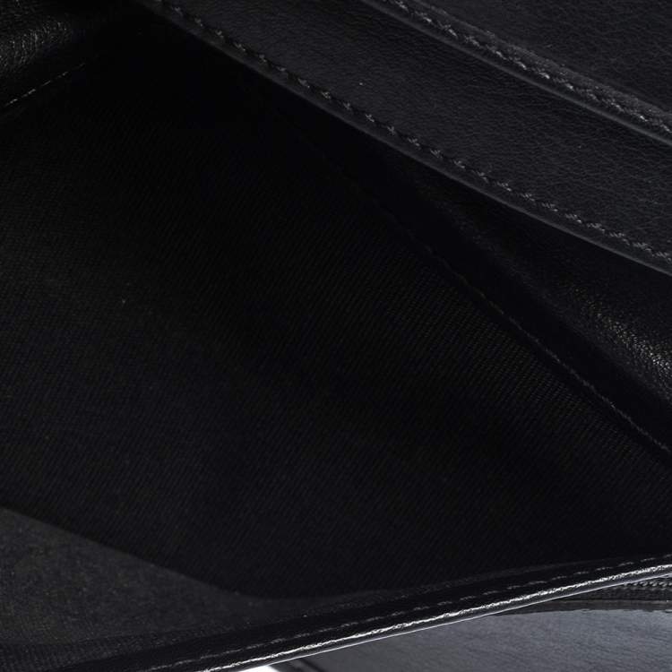 Pre Owned Jimmy Choo Black Patent Leather Continental Wallet