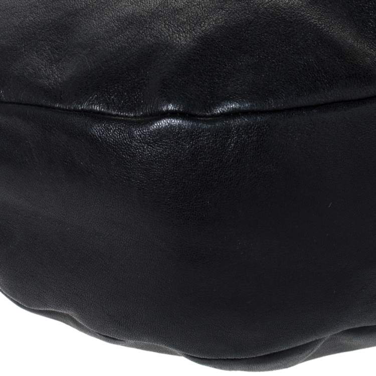 Pre Owned Jimmy Choo Black Leather Small Solar Hobo