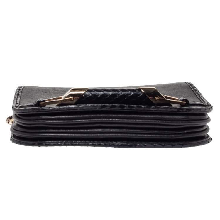 Pre Owned Jimmy Choo Black Leather Zadie Crossbody Bag