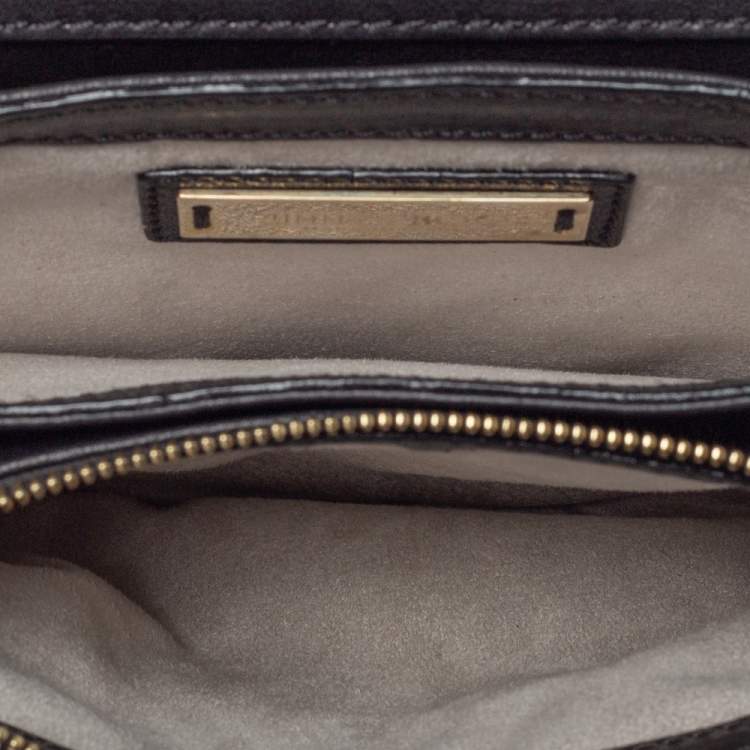 Pre Owned Jimmy Choo Black Leather Zadie Crossbody Bag