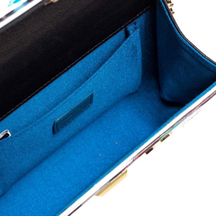 Pre Owned Jimmy Choo Multicolor Acrylic Candy Embellished Chain Clutch