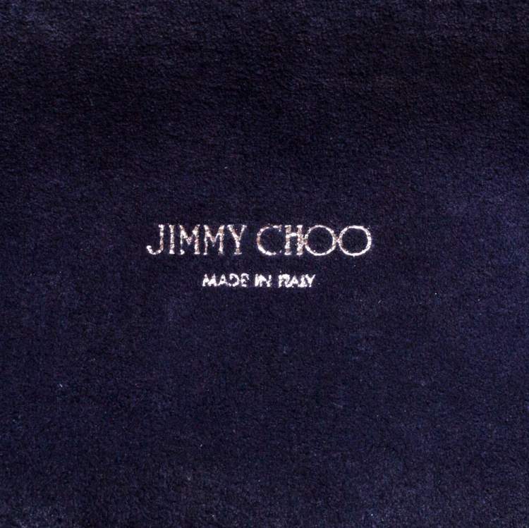Pre Owned Jimmy Choo Metallic Purple Leather Lockett City Shoulder Bag