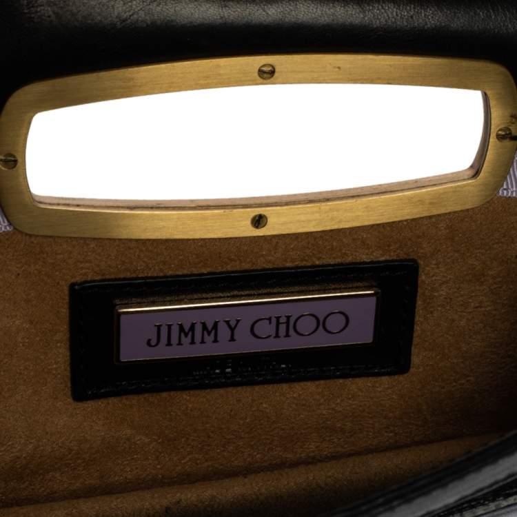 مملوكة مسبقًا Jimmy Choo Black Leather Studded Clutch