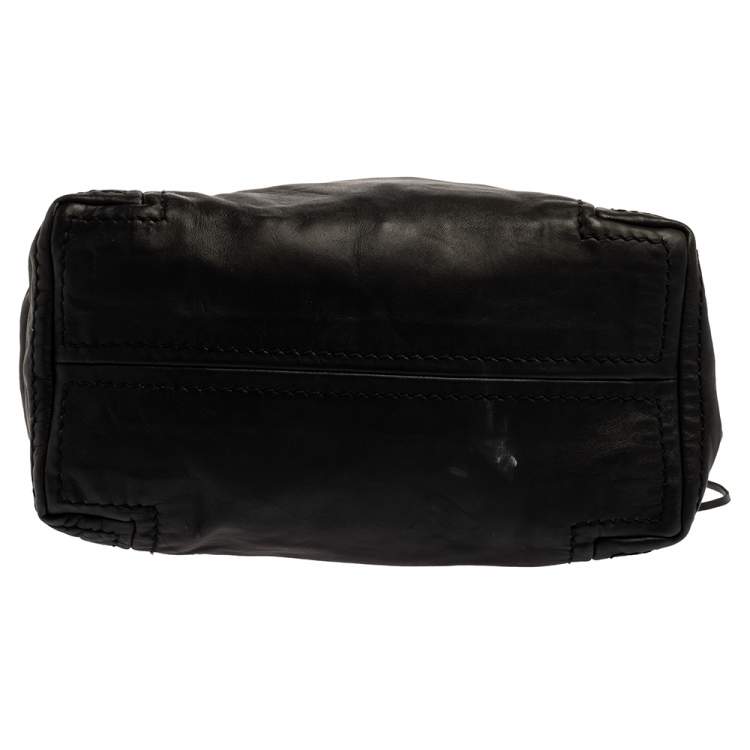 Pre Owned Jimmy Choo Black Leather Solar Hobo