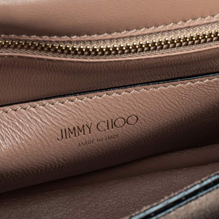 Pre Owned Jimmy Choo Brown Python Rebel Shoulder Bag