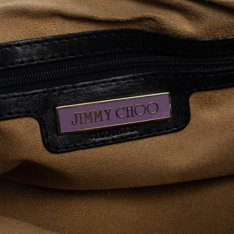 Pre Owned Jimmy Choo Black Leather Malena Satchel