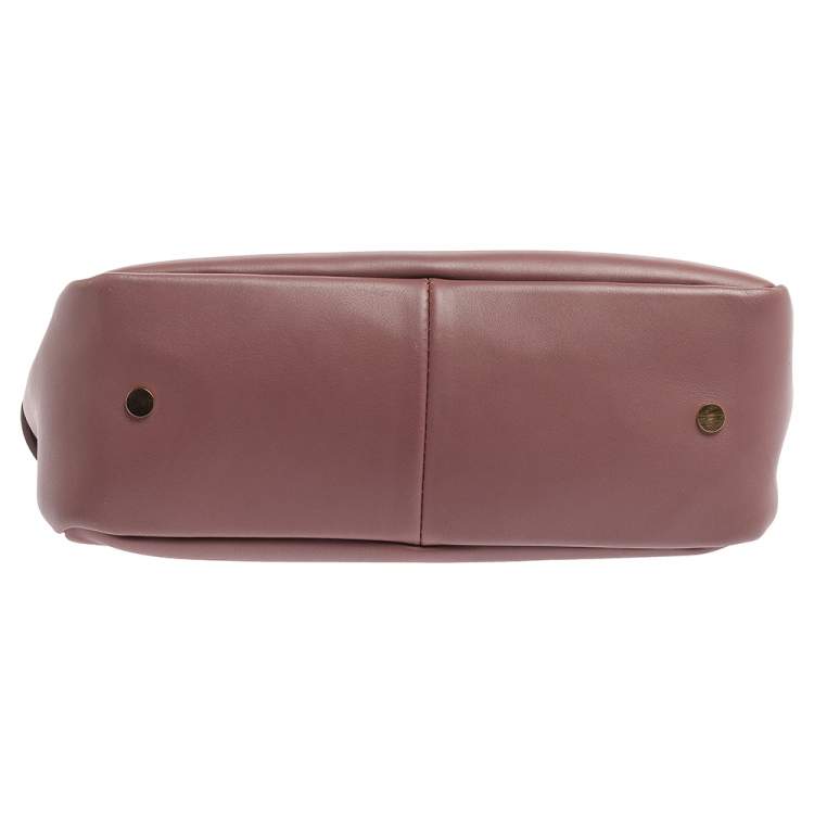 Pre Owned Jimmy Choo Dusty Grape Leather Tulita Shoulder Bag