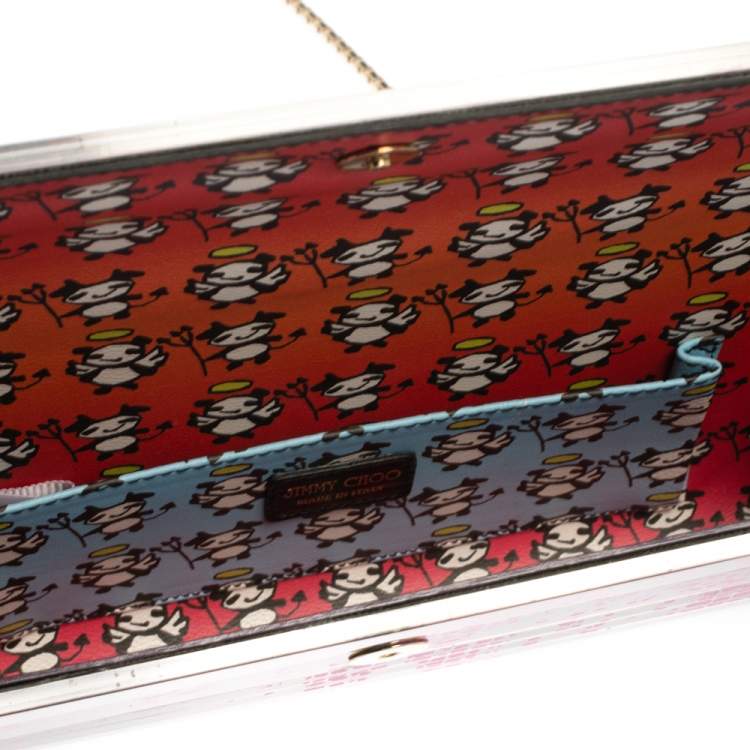 مملوكة مسبقًا Jimmy Choo x Rob Pruitt Multicolor Acrylic Sweetie Clutch
