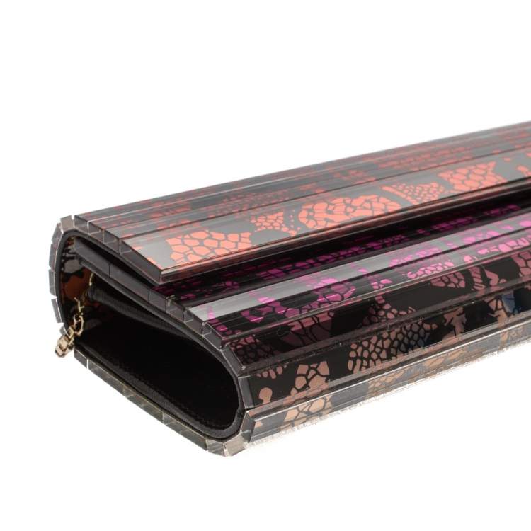 مملوكة مسبقًا Jimmy Choo x Rob Pruitt Multicolor Acrylic Sweetie Clutch