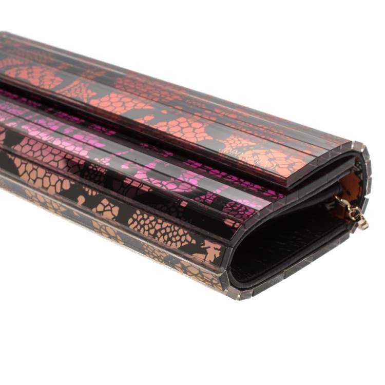 مملوكة مسبقًا Jimmy Choo x Rob Pruitt Multicolor Acrylic Sweetie Clutch