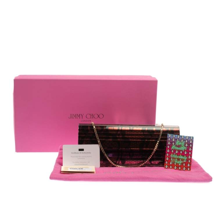 مملوكة مسبقًا Jimmy Choo x Rob Pruitt Multicolor Acrylic Sweetie Clutch
