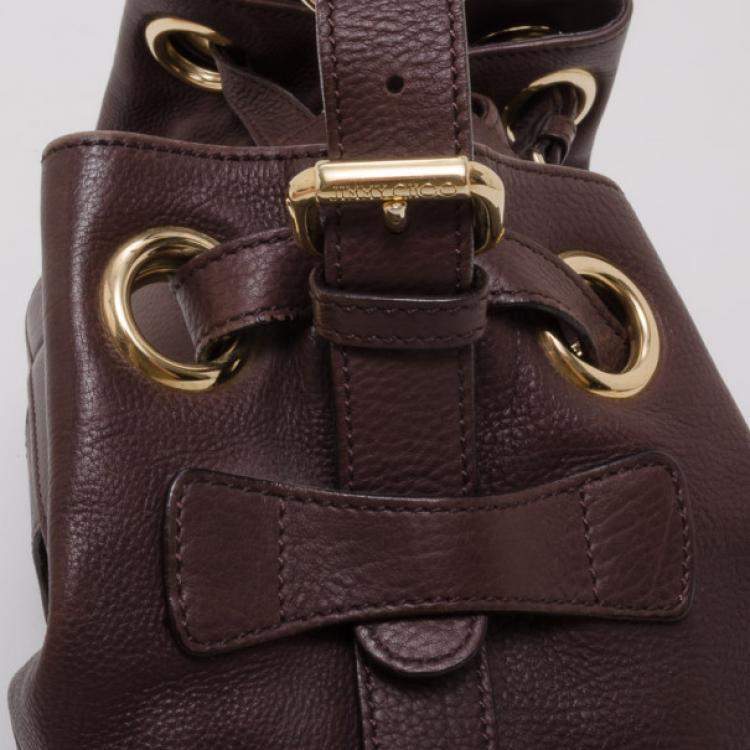 Pre Owned Jimmy Choo Small Brown Leather Ramona  