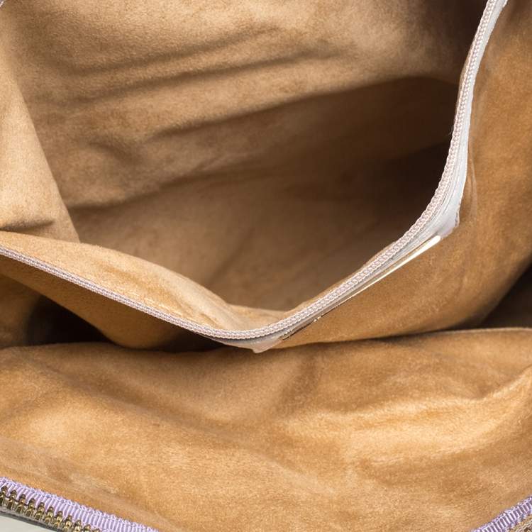 Pre Owned Jimmy Choo Gold Shimmer Leather Mave Foldover Clutch