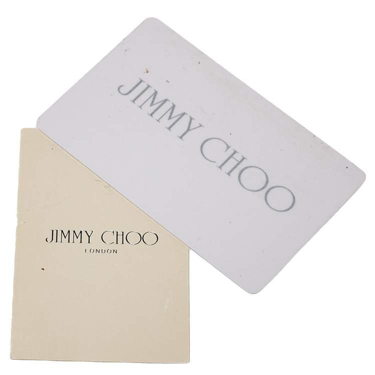 Pre Owned Jimmy Choo Beige Leather Rebel Top Handle Bag
