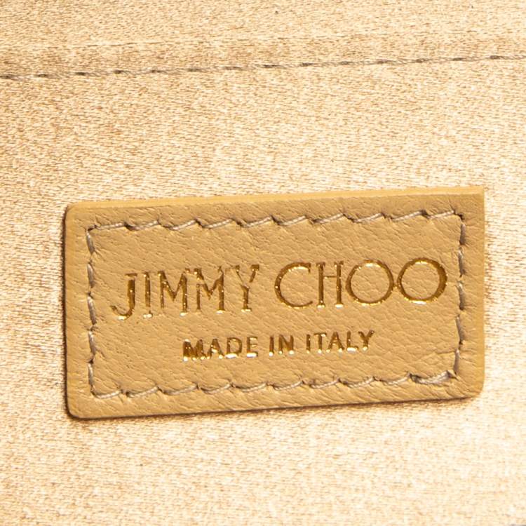 Pre Owned Jimmy Choo Ombre Purple Glitter Acrylic Sweetie Chain Clutch